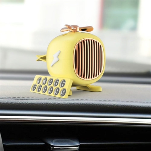 

Aromatherapy Car Perfume Decoration For Helicopter Car Outlet(Yellow)