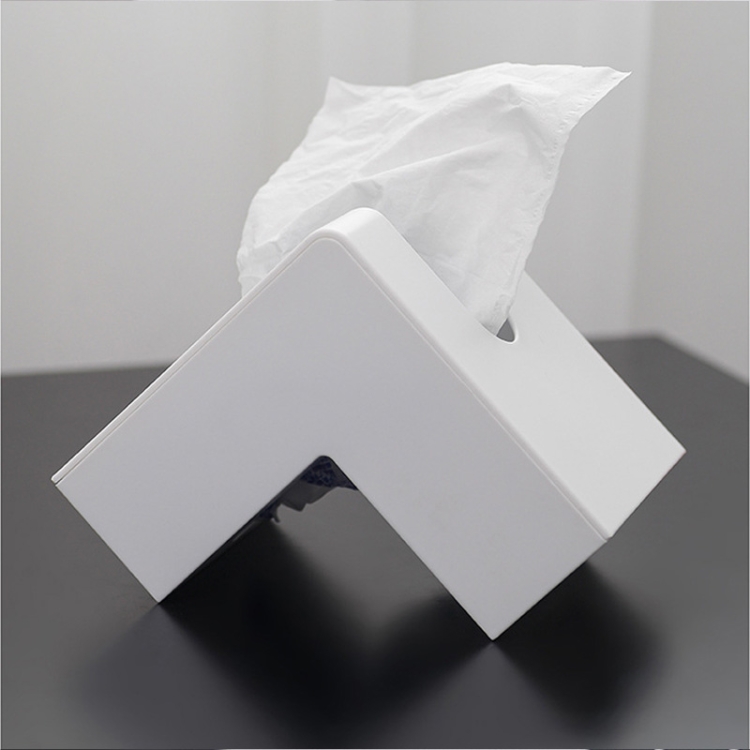

Creative Simple Household Plastic Tissue Paper Storage Box(White)
