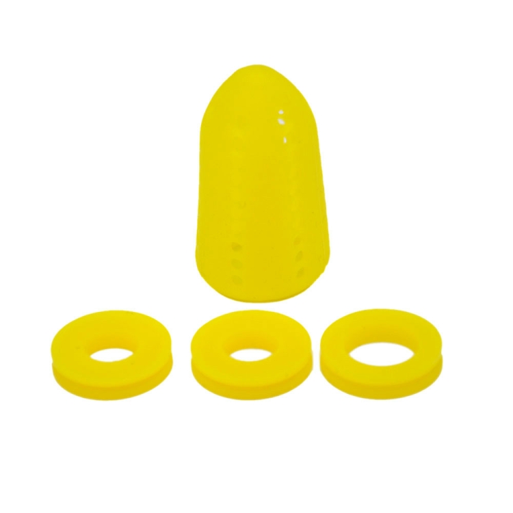 

Silicone Hookah Silencer Diffuser Filter Shisha Muffler(Yellow)