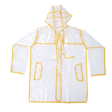 

Outdoor Travel Transparent Rain Coat PVCWaterproof Raincoat(Yellow)