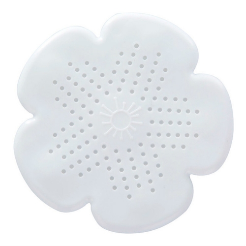 

2 PCS Flower Shape Bathroom Floor Drain Hair Stopper Filter Sink Strainer(White)