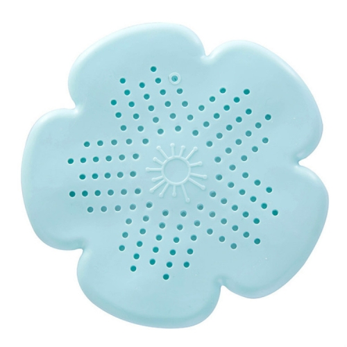 

2 PCS Flower Shape Bathroom Floor Drain Hair Stopper Filter Sink Strainer(Green)