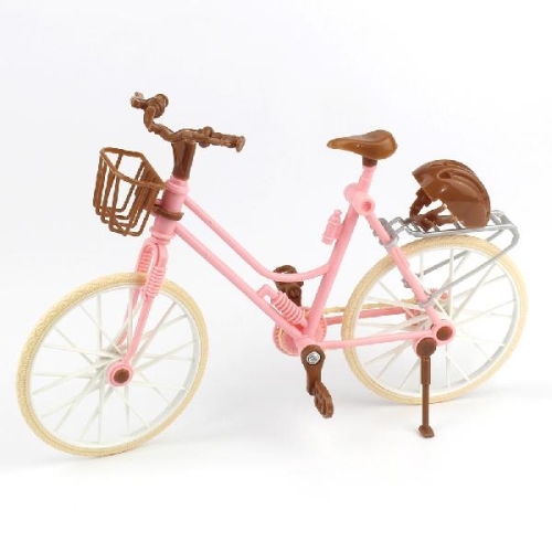 

3 PCS Dollhouse Beautiful and Stylish Detachable Children Toy Bicycles(Pink)