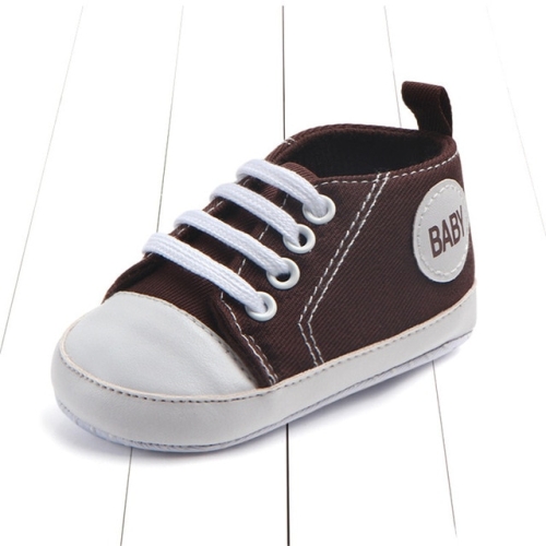 

3 Pairs Canvas Classic Sports Sneakers Newborn Baby Boys Girls First Walkers Shoes Infant Toddler Soft Sole Anti-slip Baby Shoes, Baby Age:13-18 Months(Coffee Baby)