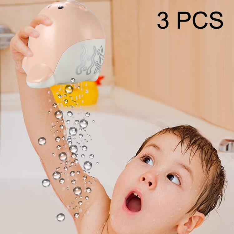 

3 PCS Children Shower Bath Toys Baby Shower Shampoo Toys, Style:Sea Lion Water Drop(Pink)