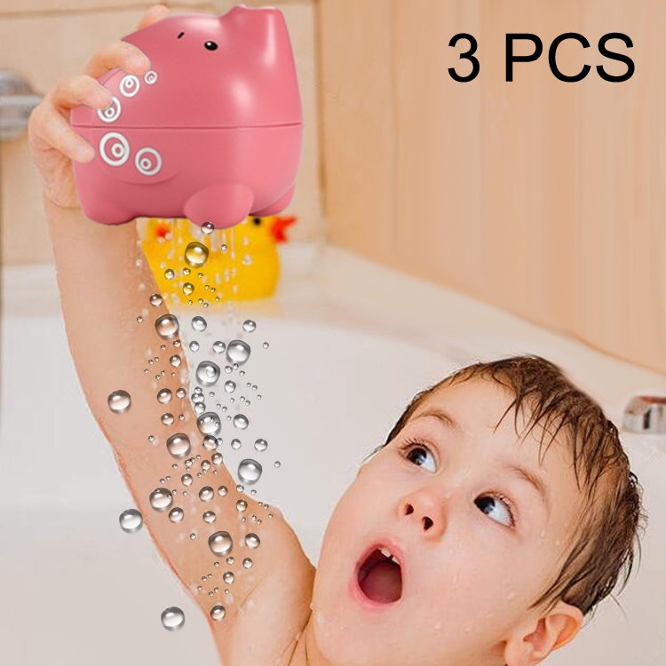 

3 PCS Children Shower Bath Toys Baby Shower Shampoo Toys, Style:Elephant Water Drop(Pink)