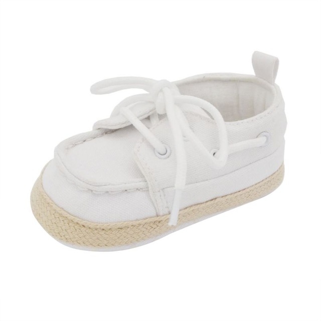 

Baby Boy Girl Sneakers Soft Bottom Crib Shoes 0-18 Months, Shoe Size:12(White)