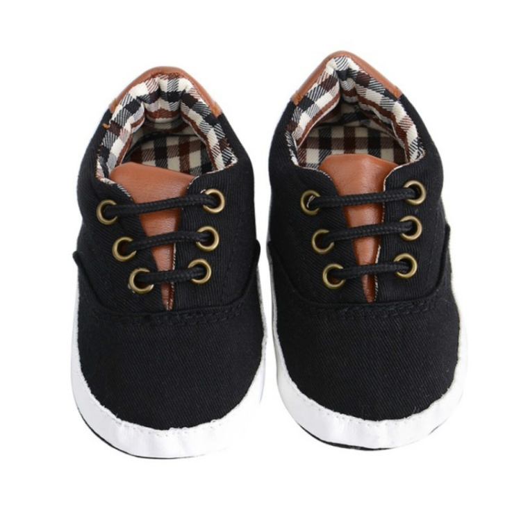 

Baby Shoes Toddler Infants Shoes Canvas Sneaker, Shoe Size:11cm(Black)