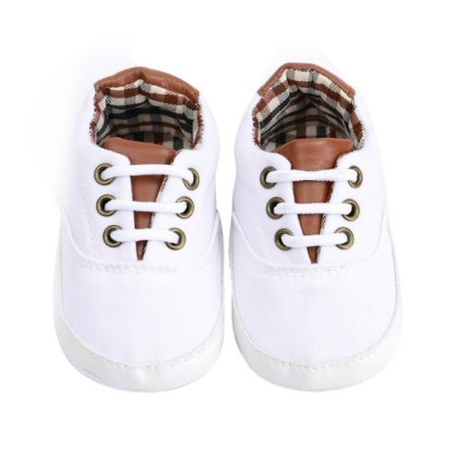 

Baby Shoes Toddler Infants Shoes Canvas Sneaker, Shoe Size:13cm(White)