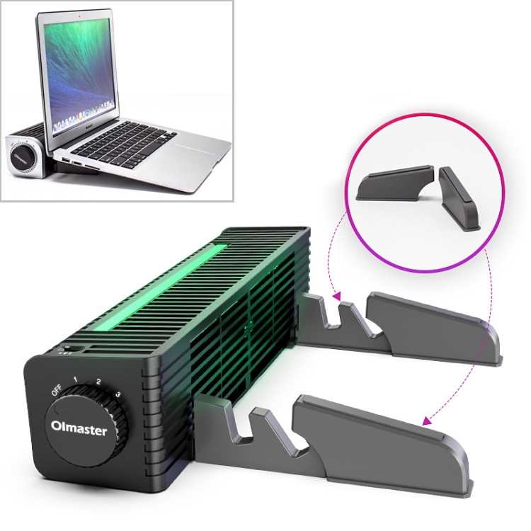 

Laptop Radiator High Air Volume Cooling Base, Style:RGB Models with Extension Bracket