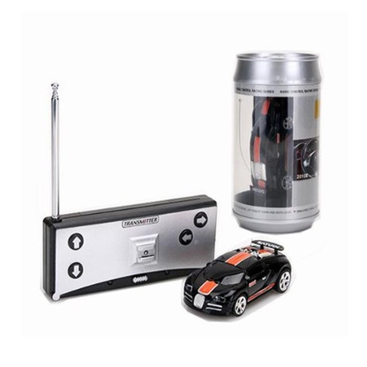 

Coke Can Mini RC Car Radio Remote Control Micro Racing Car(Black+Orange)