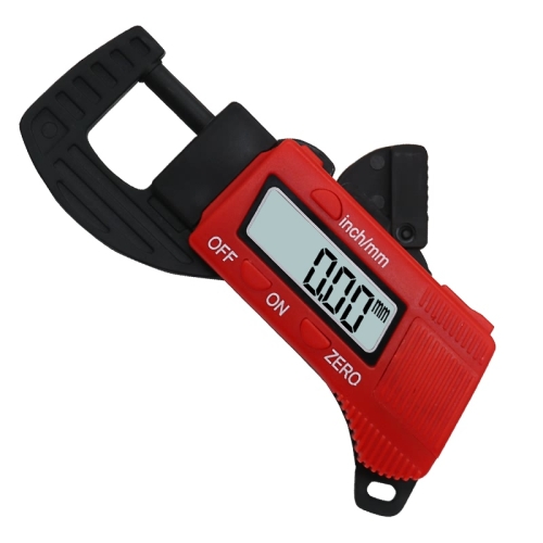 

Plastic Electronic Digital Thickness Gauge Professional Construction Tools(Red)