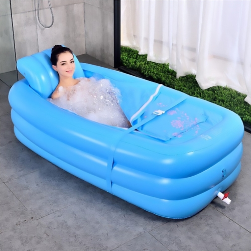 

Adult Inflatable Bathtub Single Folding Bath Tub, CN Plug, Specification:Bathtub Electric Pump