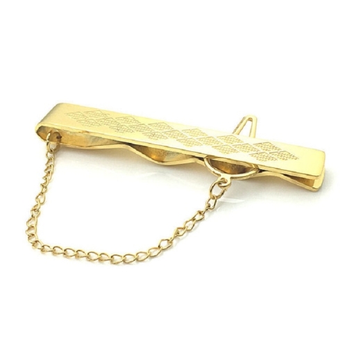 

Simple Stainless Steel Men Shirt Tie Clip Clothing Decoration(Gold)