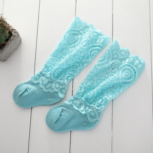 

Delicate Cute Baby Lace Pile Socks Baby Socks, Size:S(Blue)