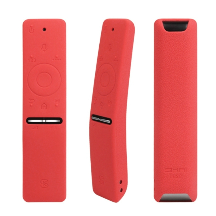 

Silicone Protective Cover Case for Samsung Smart TV Voice Version Remote Control UA55KU6300J/6880J UA49KS7300(Red)