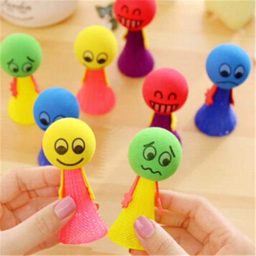 

5 PCS Jumping Doll Kids Bounce Ball Toys Creative Game Toys Gifts for Children, Random Style Delivery(6.5 x 3cm)