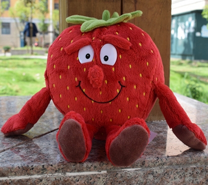 

Cute Cartoon Fruit Vegetable Plush Toy Doll Height :25-30cm(Strawberry)