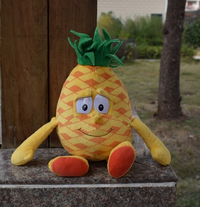 

Cute Cartoon Fruit Vegetable Plush Toy Doll Height :25-30cm(Pineapple)