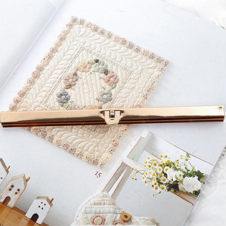 

5 PCS Electroplated U-shaped Headband Screw Mouth Bag Accessories, Specification:19cm Light Gold