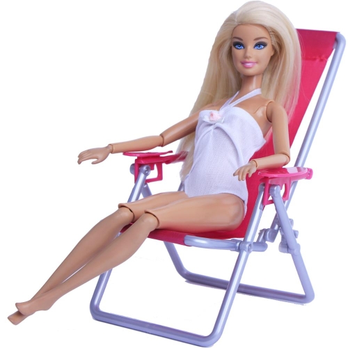 barbie with beach chair
