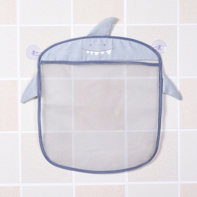 

Cartoon Wall Hanging Kitchen Bathroom Storage Bags Knitted Net Mesh Bag Baby Bath Toys Shampoo Organizer(Grey)