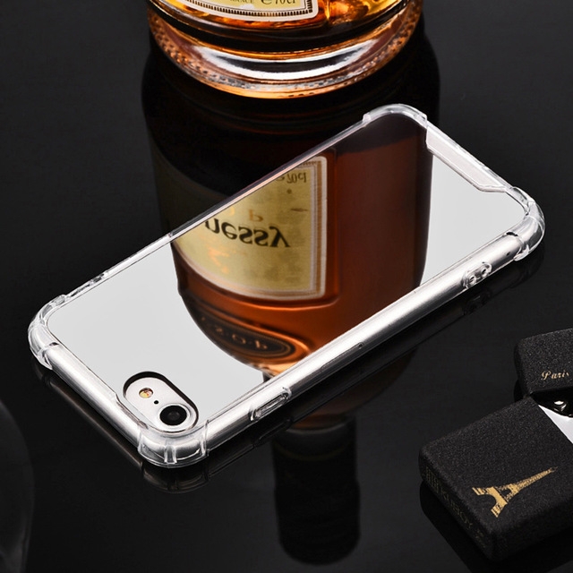 

Luxury Plating Mirror Acrylic TPU Case for iPhone XS Max(Silver)