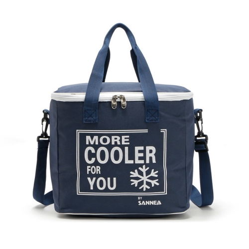 

Sanne 20L Rectangular Refrigerated Bag Single Shoulder Insulation Cold Lunch Bag, Size: 33x28x22cm(Navy)