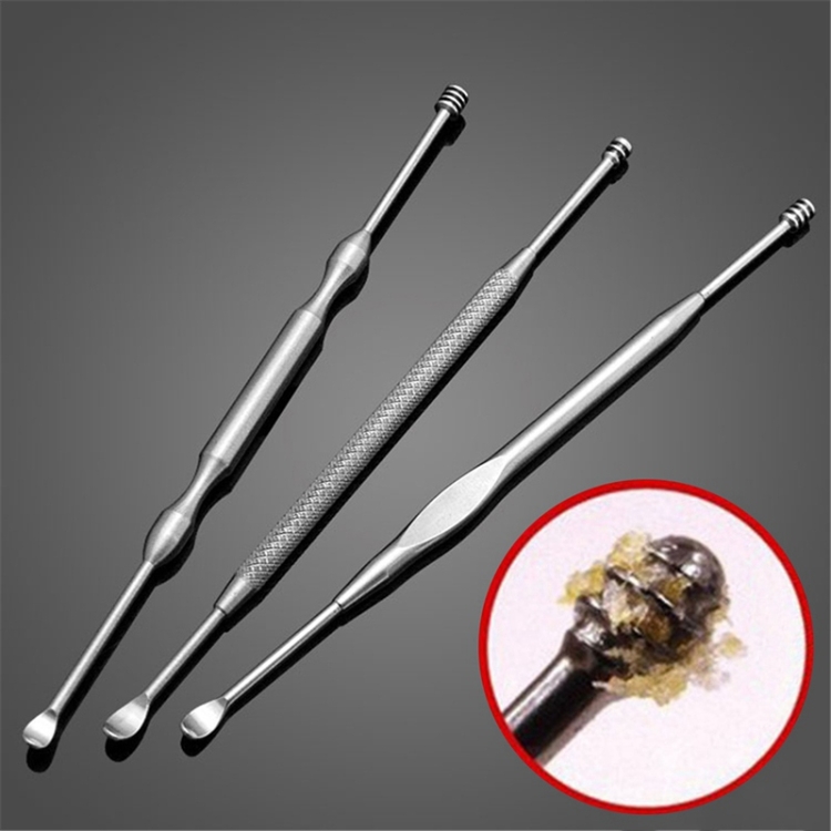 

3 PCS Ear Stainless Steel Ear Cleaning Care Tools, Random Delivery