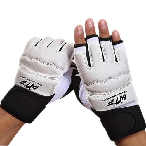 

Half Fingers Adults Sandbag Training Boxing Gloves PU Leather Fitness Sparring Taekwondo Gloves, SIZE:S