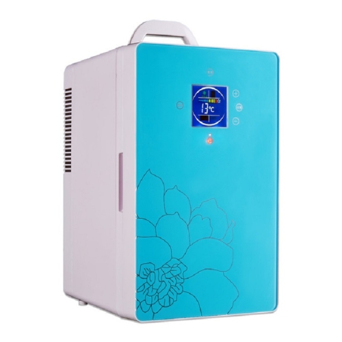 

Cabinet Type Car Home Dual-purpose 16-liter Hot and Cold Small Refrigerator, Style:Digital Display Blue(CN Plug)