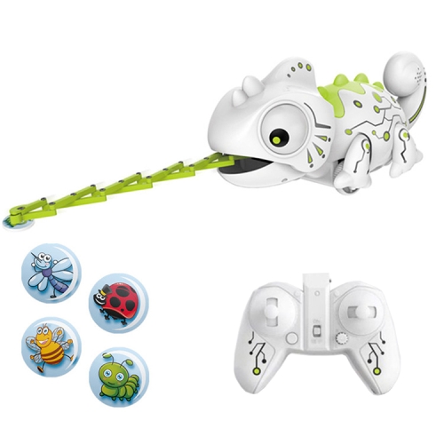 

2.4G Remote Control Chameleon Toy Children Electronic Pet Intelligent Robot(White)