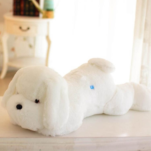 

80CM Glow Plush Toy Dog Children Birthday Gift(White)