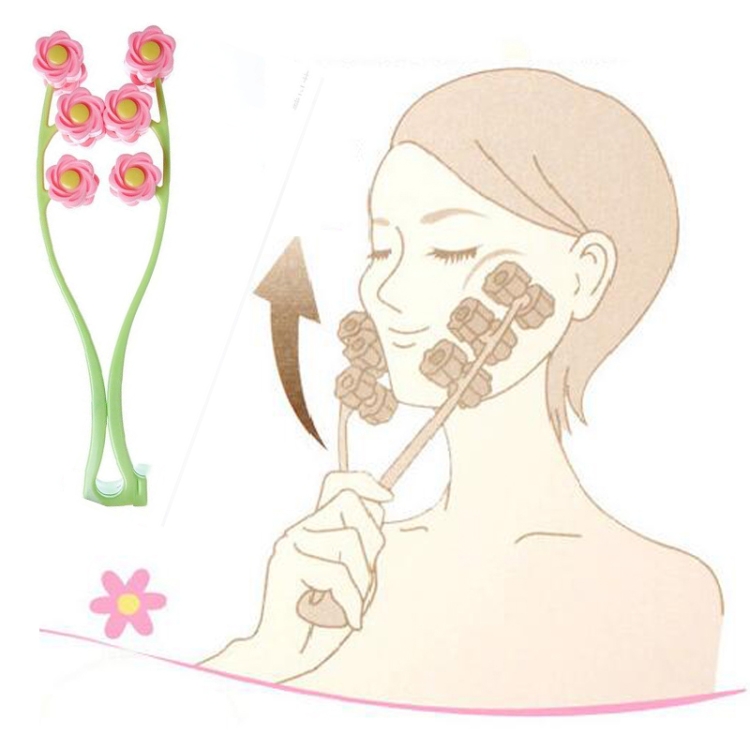 

Manual Roller Face Massager Face Beauty Instrument Facial Double Chin Tool(Pink)