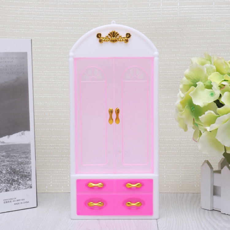 

10 PCS Doll House Bedroom Furniture Accessories Children Educational Toys Wardrobe