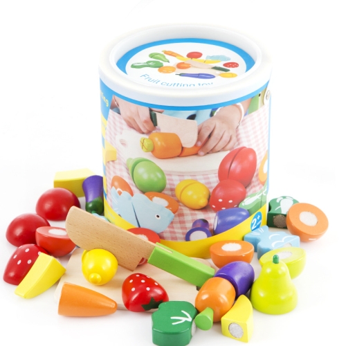

Woodiness Fruit Vegetables Cutting Toy Early Development and Education Toy for Children