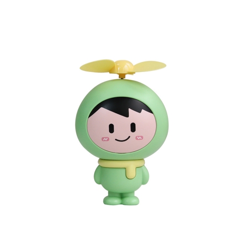 

Cute Cartoon Puppet Handheld Mini Fan Creative Children Students Portable USB Charging Fan(Green)