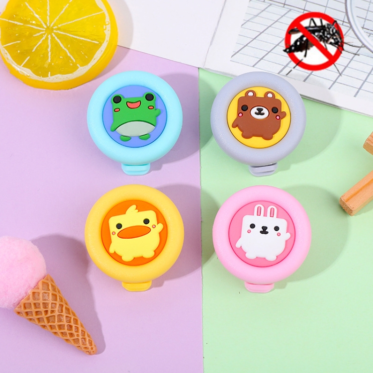 

4 PCS Children Anti-mosquito Buckle Outdoor Cute Cartoon Decorative Three-dimensional Anti-mosquito Clip, Style:Hi Animals