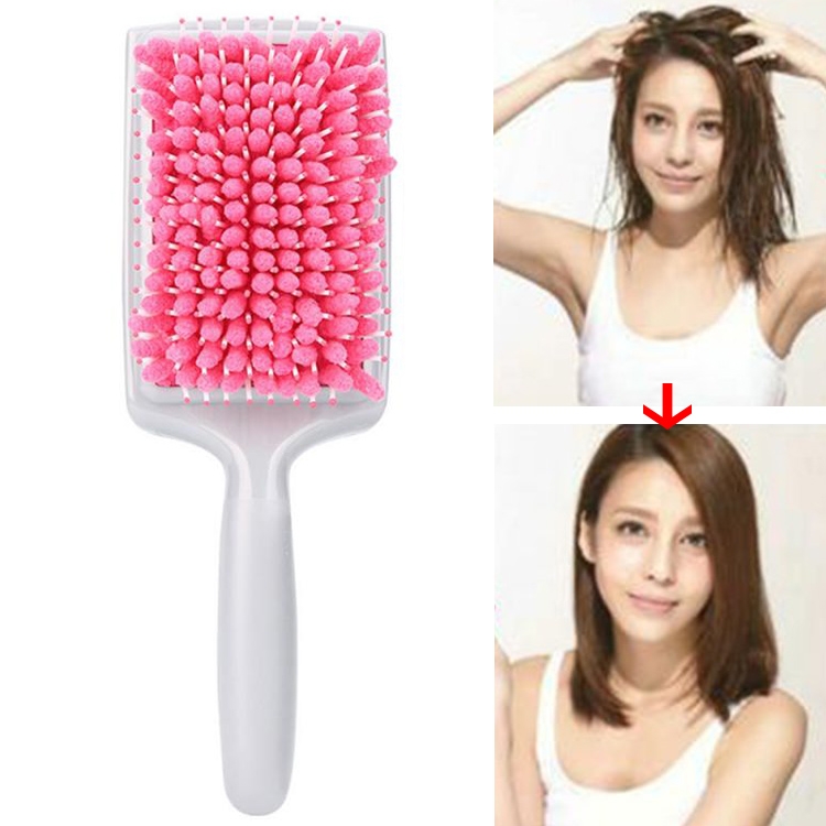 

Hair Dryer Hair Comb Water-absorbing Fast Airbag Massage Comb Towel Comb(Pink)