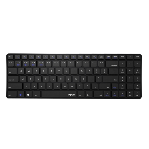 

Rapoo E9300G 98 Keys Multi-modes Laptop Business Office Multi-mode Wireless Bluetooth Keyboard(Black)