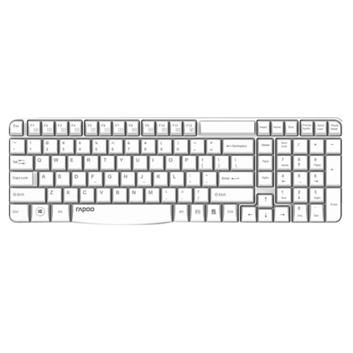 

Rapoo E1050 USB Business Office Laptop Home Wireless Keypad(White)