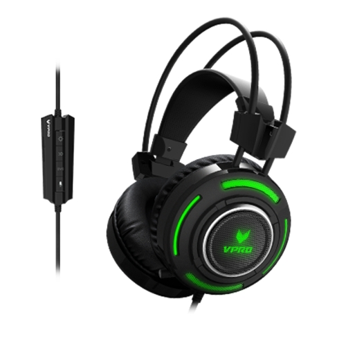 

Rapoo VH600 Virtual 7.1 Channel RGB Game HD Voice Full-coverage Wired Control Headset with Dual Noise Reduction Microphones, Cable Length: 2.2m(Black)