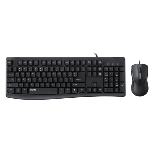 

Rapoo NX1800 Wired Optical Keyboard and Mouse Set(Black)