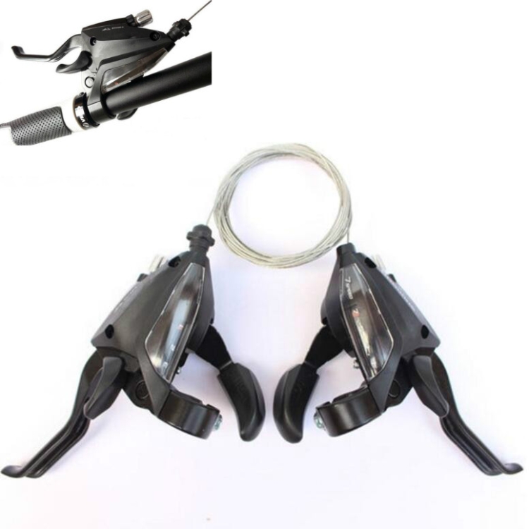 

2 PCS / Pair Mountain Bike Conjoined Finger Dial 7/8/21/24 Speed Transmission