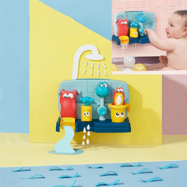 

Baby Bath Toys Children Shower Play Water Spray Toys(Blue)