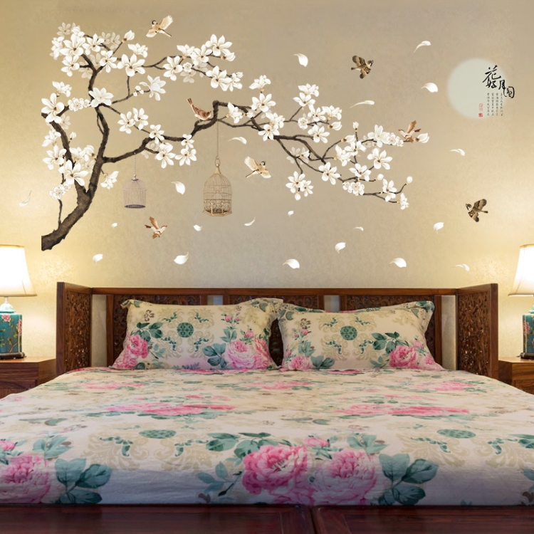 

DIY Tree Birds Flower Home Decor Wall Stickers