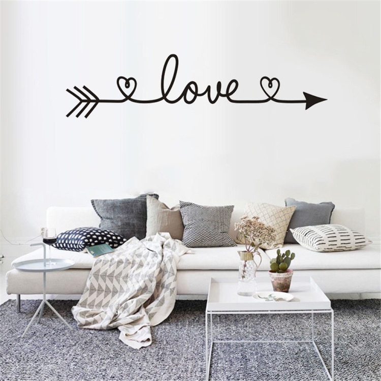 

2 PCS LOVE Pattern DIY Family Home Wall Sticker Removable Decor Wall Stickers