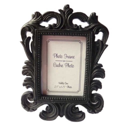 

10 PCS Vintage Decorative Flower Photo Frame Wedding Home Decor Desktop Picture Frame(Black)