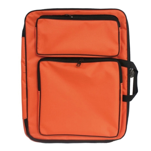 

Children 8K Fashion Cute Double Shoulders Canvas Waterproof Drawing Bag(orange)