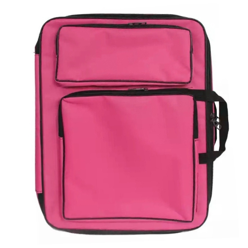 

Children 8K Fashion Cute Double Shoulders Canvas Waterproof Drawing Bag(pink)